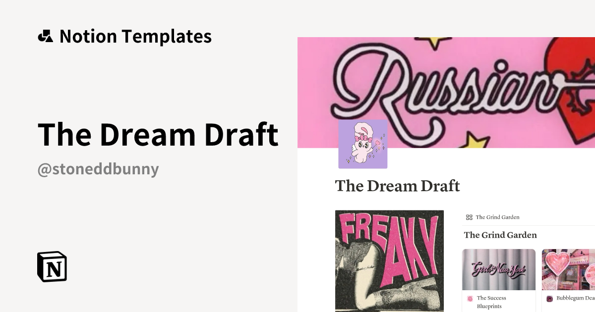 The Dream Draft Template | Notion Marketplace