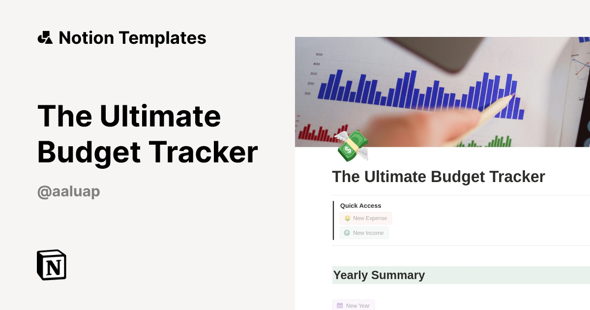 The Ultimate Budget Tracker Template by Life in your 30s | Notion ...