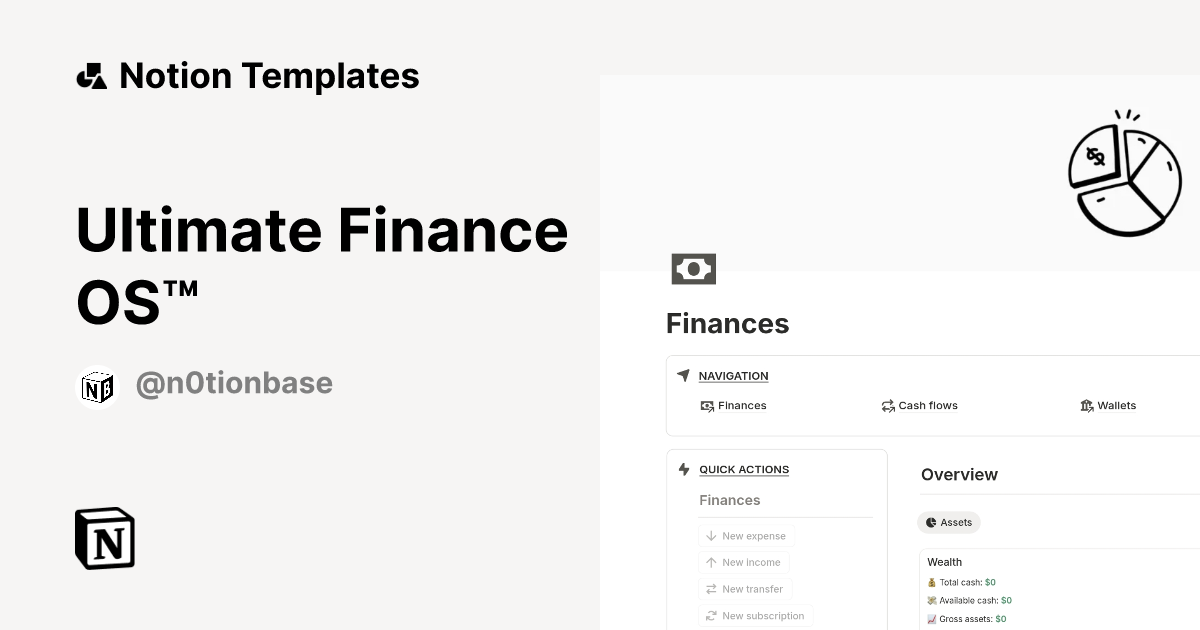 Ultimate Finance OS Template Notion Marketplace