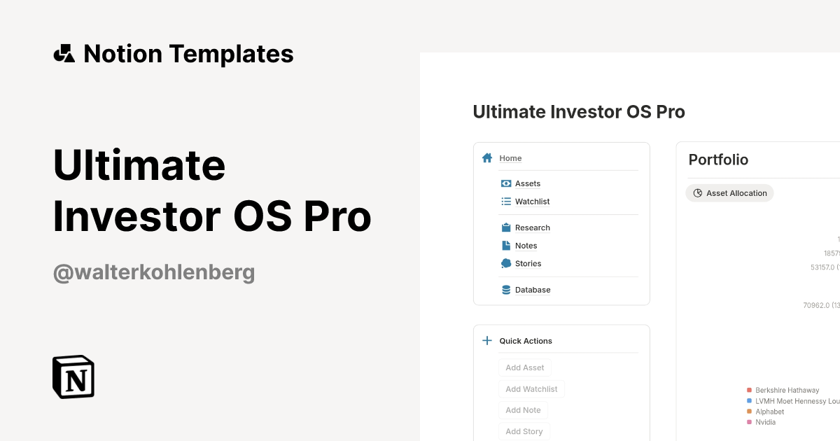 Ultimate Investor OS Pro Template | Notion Marketplace