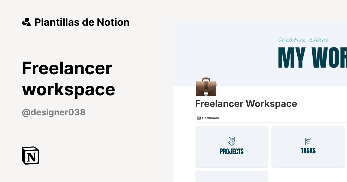 Plantilla Freelancer workspace | Notion Marketplace