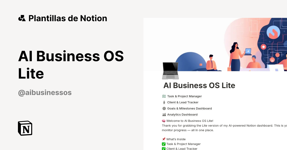 Plantilla AI Business OS Lite | Notion Marketplace