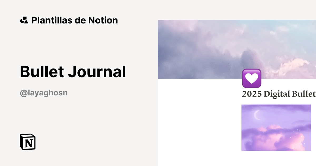 Plantilla Bullet Journal | Notion Marketplace