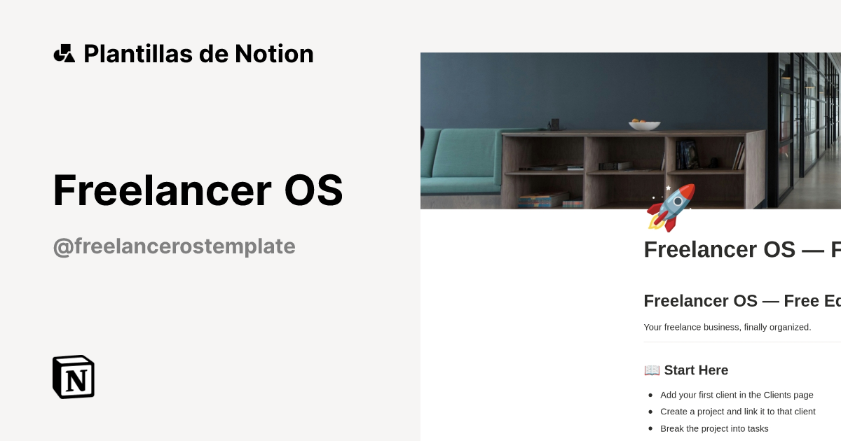 Plantilla Freelancer OS | Notion Marketplace