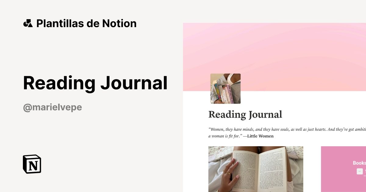 Plantilla Reading Journal | Notion Marketplace