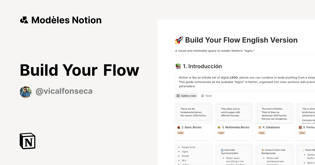 Modèle Build Your Flow | Marketplace Notion