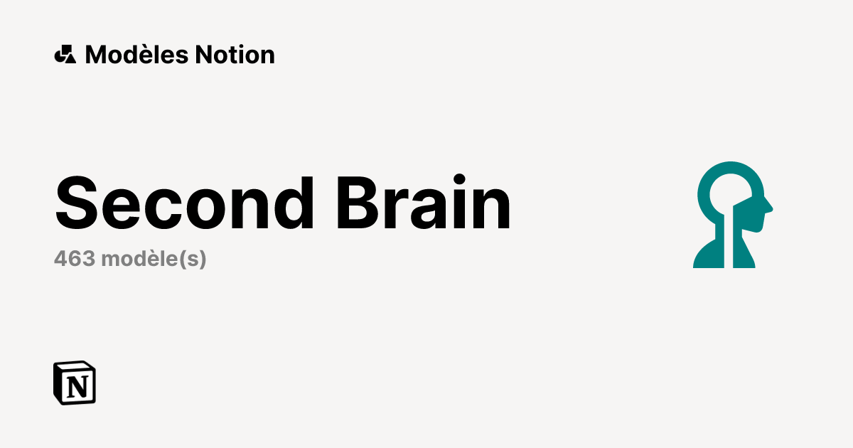 Modèles Notion gratuits — Second Brain | Marketplace Notion