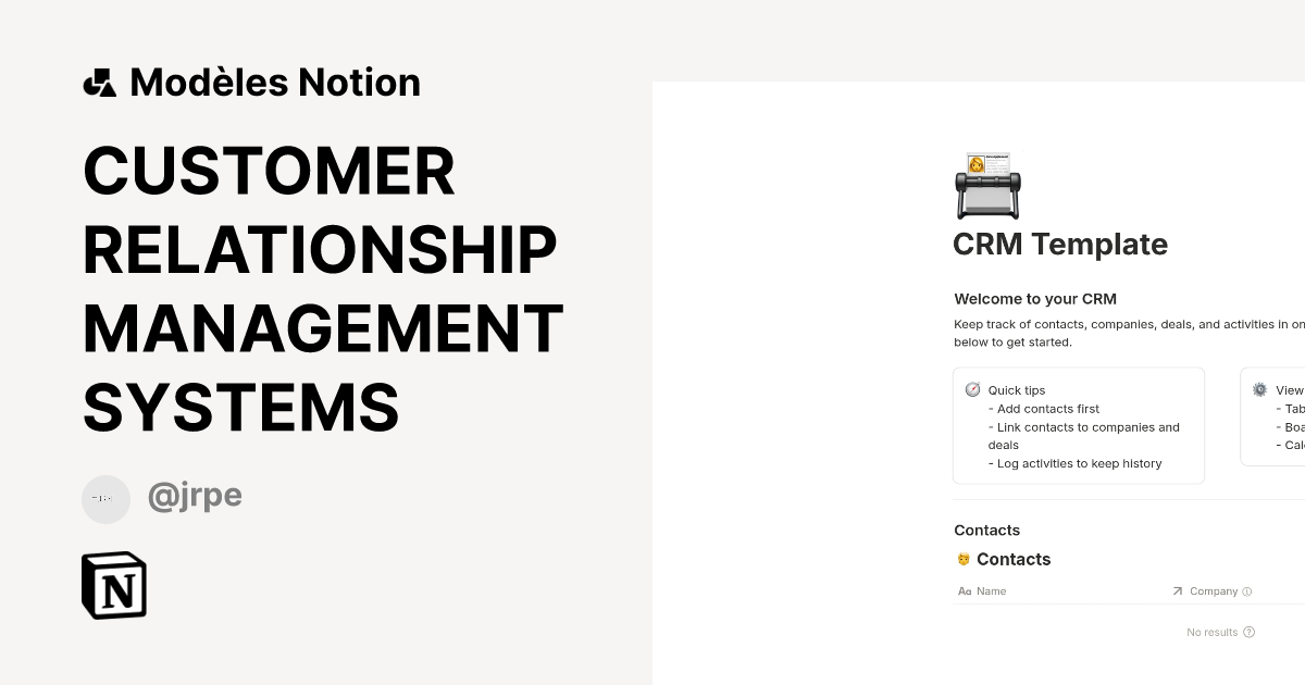 CUSTOMER RELATIONSHIP MANAGEMENT SYSTEMS | Modèle créé par Jrpe ...
