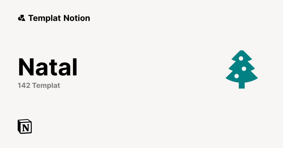 Marketplace Natal Templat Gratis dari Notion | Notion