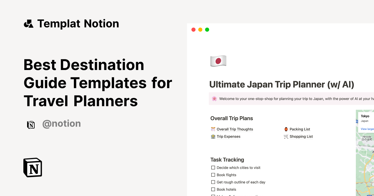 Best Destination Guide Templates for Travel Planners | Notion ...