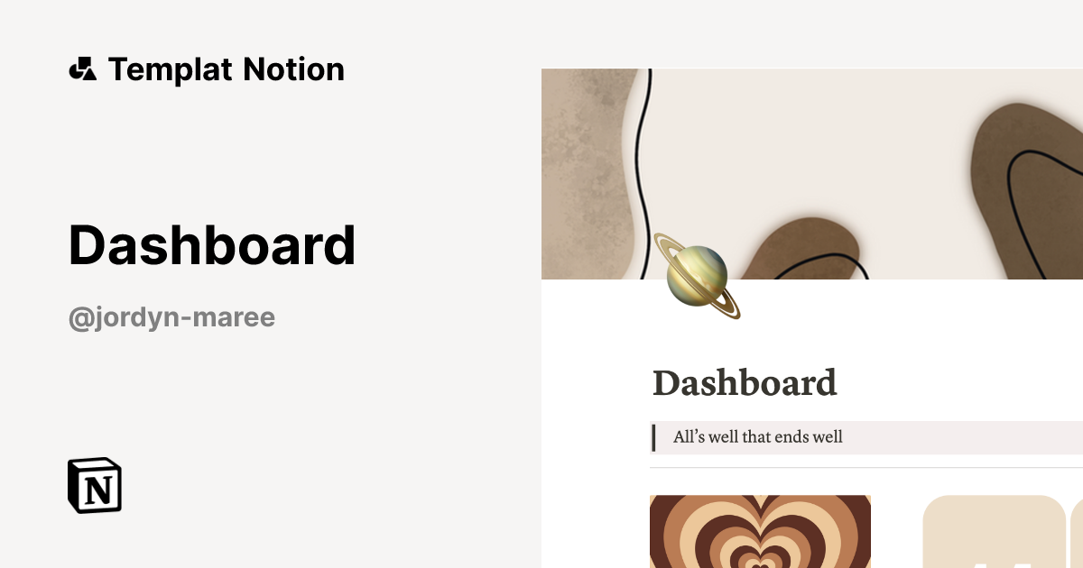 Templat Dashboard | Notion Marketplace