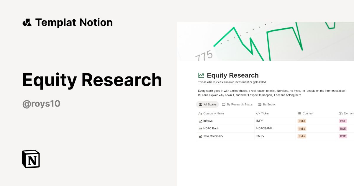 Equity Research Templat oleh Jerome | Notion Marketplace