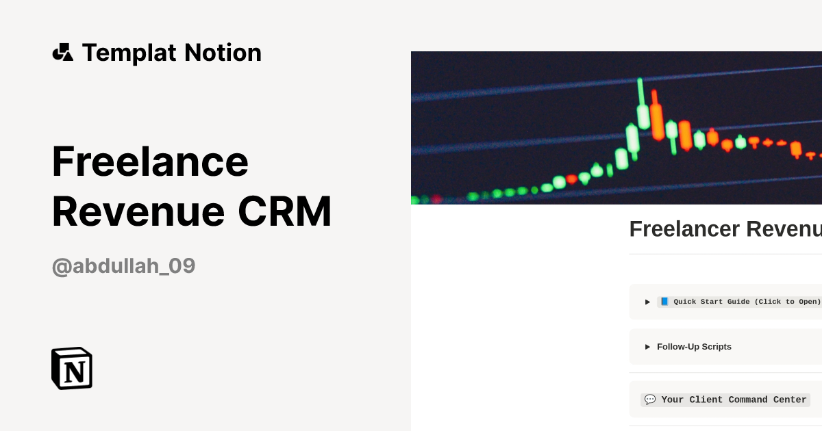 Templat Freelance Revenue CRM | Notion Marketplace