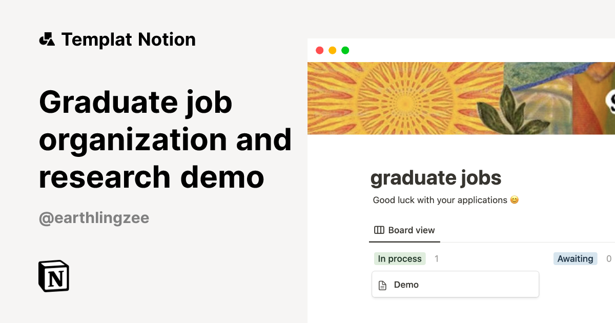 Graduate job organization and research demo Templat oleh earthlingzee ...