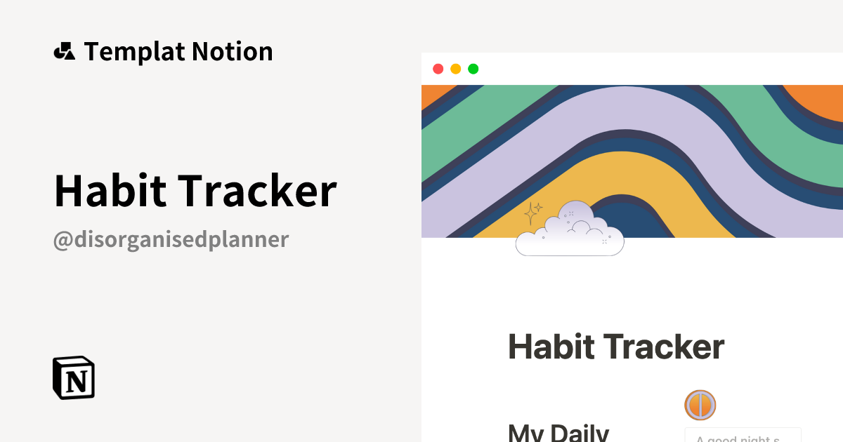 Templat Habit Tracker | Notion Marketplace