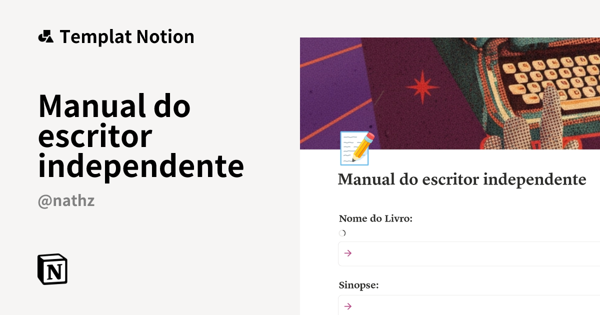 Templat Manual do escritor independente | Notion Marketplace