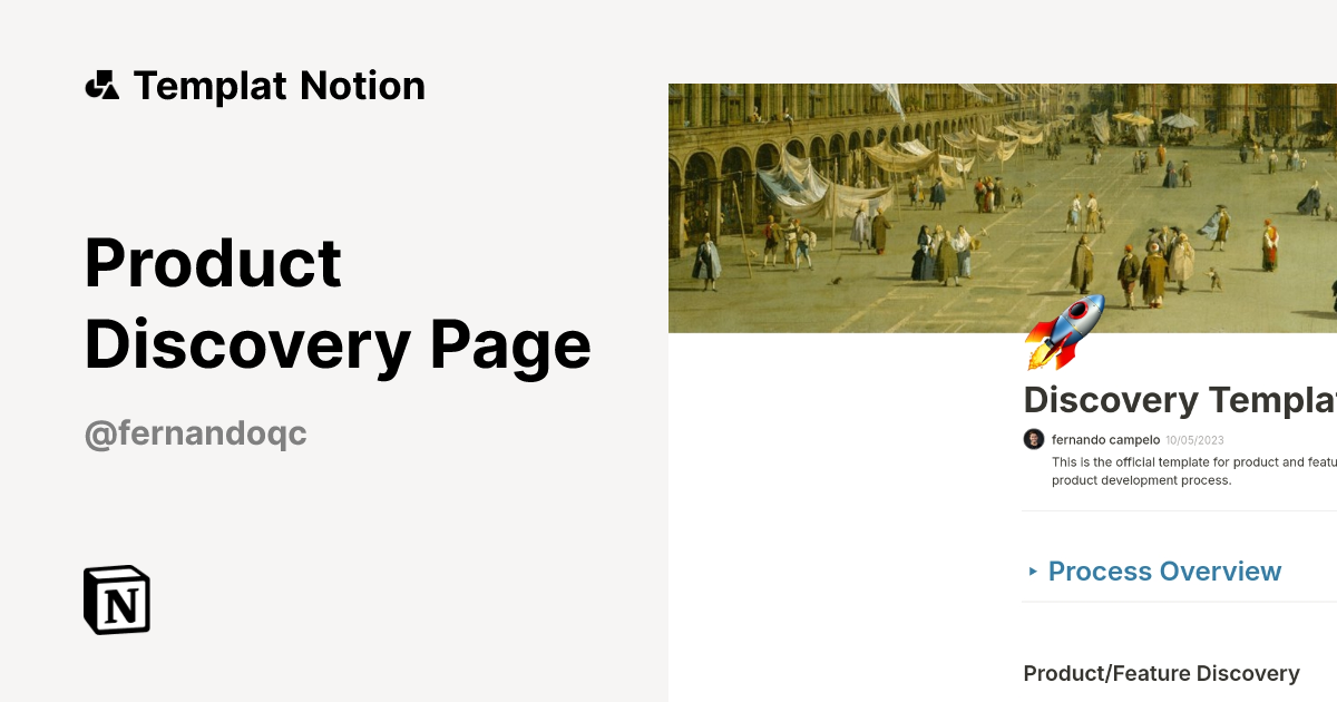 Templat Product Discovery Page | Notion Marketplace