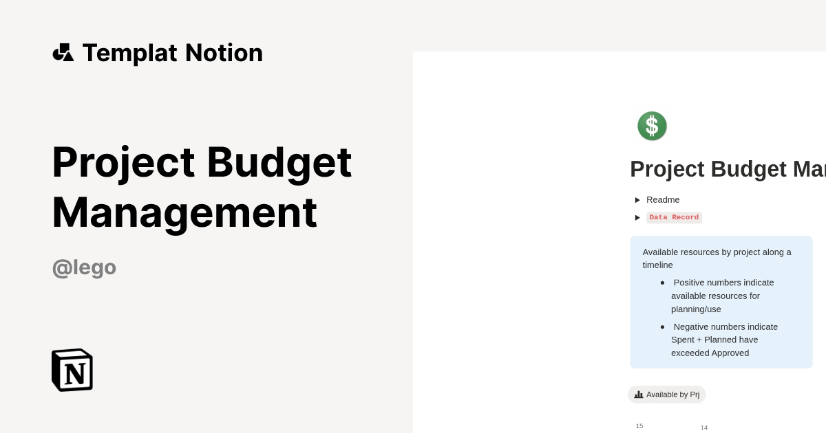 Templat Project Budget Management | Notion Marketplace