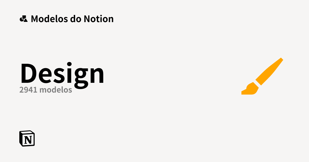 Modelos de design | Marketplace do Notion