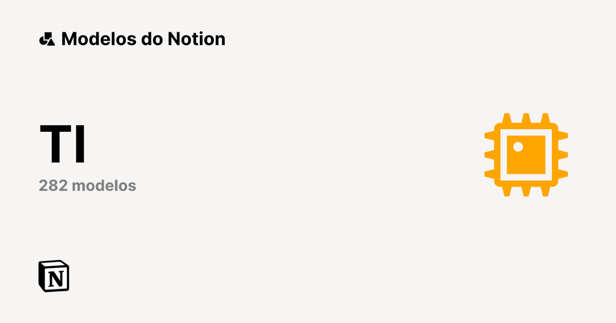 Melhores modelos para TI do Notion | Marketplace do Notion