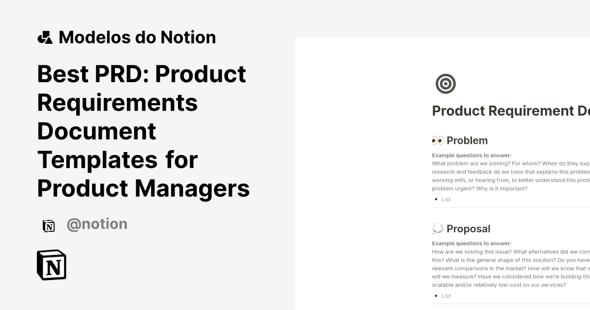 Best PRD: Product Requirements Document Templates for Product Managers ...