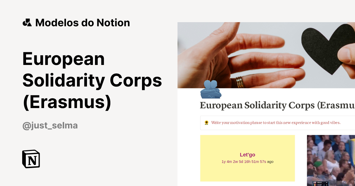 European Solidarity Corps (Erasmus) Modelo por Just Selma | Marketplace ...