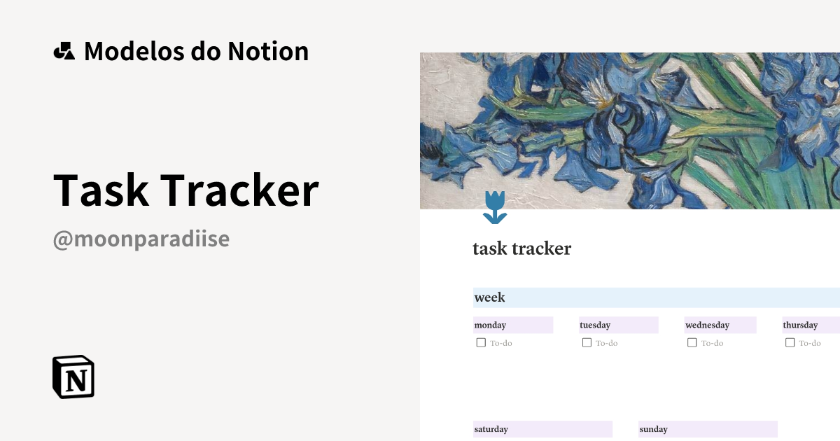 Task Tracker Modelo por sara:] | Marketplace do Notion